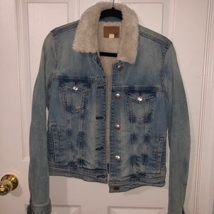 American Eagle Denim Lined Sherpa